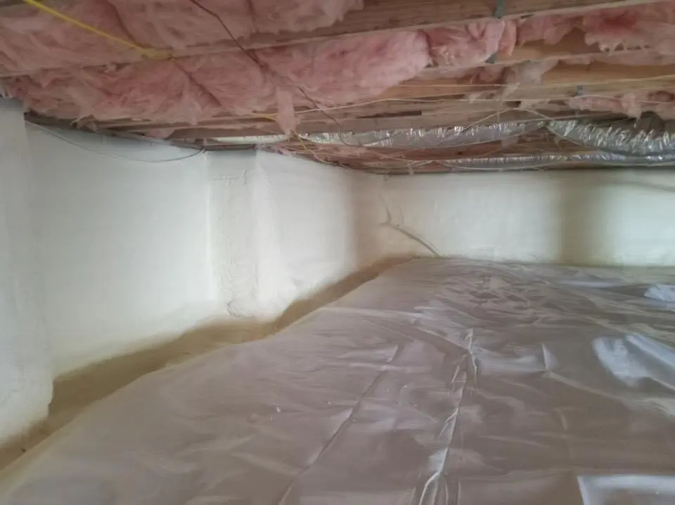 Crawl space encapsulation with closed-cell spray foam for Attic Insulation in West Odessa